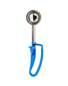 Vollrath 47374 Jacob's Pride Extended Length Disher with Blue Squeeze Handle 2 oz. - Size 18 - 12/Case