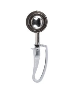Vollrath 47391 Jacob's Pride Standard Length Disher with Gray Squeeze Handle 3.7 oz. - Size 8