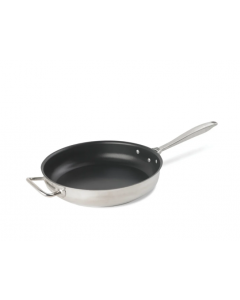 Vollrath 47758 12 1/2" Intrigue Non-Stick Steel Frying Pan w/ Hollow Metal Handle - Induction Ready