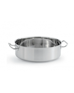 Vollrath 47760 12 qt Intrigue Stainless Steel Brazier/Casserole - Induction Ready