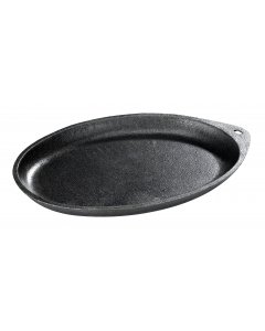 Browne 573720 Cast Iron Oval Serving Skillet / Platter 9-1/4"