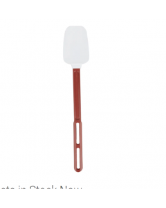 Vollrath 58126 16 1/2" SoftSpoon - Red Poly Handle, White - 6ea/Case
