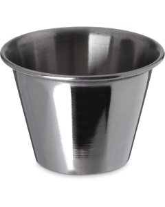 Carlisle 602500 Classic Stainless Steel Round Sauce Cup 2-1/2 oz. - 144/Case