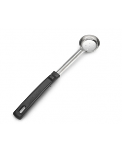 Vollrath 61145 1 oz Perforated Spoodle - Black Poly Handle, Stainless - 12ea/Case