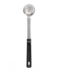 Vollrath 61147 1 oz Solid Spoodle - Black Poly Handle, Stainless - 12ea/Case