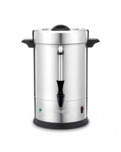 Waring WCU55 Brushed Stainless Steel Commercial Percolator Coffee Urn - 55 Cup - 120V   