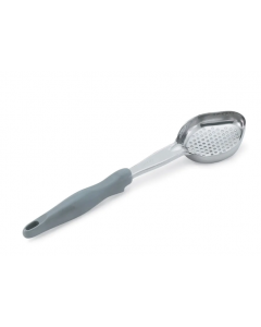 Vollrath 6422445 4 oz Oval Perforated Spoodle - Gray Nylon Handle, Heavy-Duty, Stainless Steel - 12ea/Case