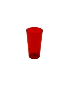 GET 6632-1-R SAN Plastic Stackable Tall Pebbled Textured Tumbler 32 oz. - Red - 48/Case