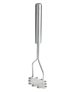 TableCraft 7412 Potato Masher with 4-1/2" Diamond Stainless Steel Face and Stainless Steel Handle - 24"L - 12/Case
