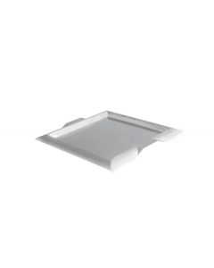 Vollrath 82091 15.75" Square Serving Tray - Handles, Stainless - 3ea/Case