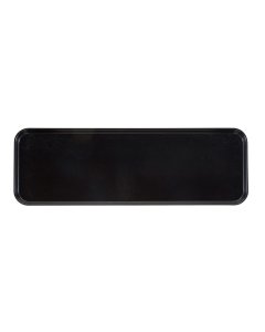 Cambro 826MT110 Fiberglass Rectangular Market Display Tray 8-1/4" x 25-1/2" x 3/4"H - Black - 12/Case