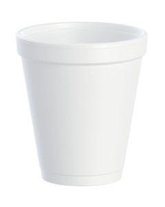 Dart Solo 8J8 J Cup Insulated White Foam Cup 8 oz. - 1000/Case