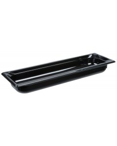 Vollrath 9052420 Super Pan High-Temp Plastic Food Pan 2-1/2" Deep - 1/2 Size Long - Black