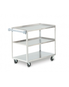 Vollrath 97140 3 Level Stainless Utility Cart w/ 500 lb Capacity, Raised Ledges
