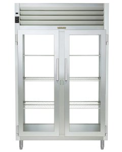 Traulsen AHF232WP-FHG Spec-Line 2-Section 2 Glass Door Reach-In Pass-Thru Heated Holding Cabinet 58" - 55.13 cu. ft.