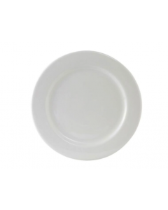 Tuxton ALA-104 10 1/2" Round Alaska Plate - Ceramic, Porcelain White