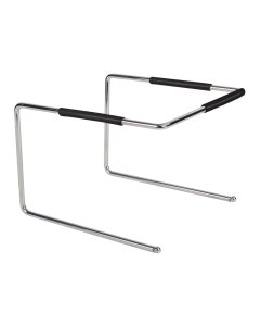 Winco APZT-789 Chrome Plated Steel Pizza Pan Stand with Non-Slip Grip 6-1/2"H - 20/Case