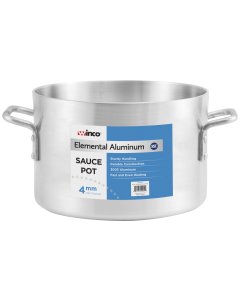 Winco ASSP-08 Elemental Aluminum Heavyweight Sauce Pot 8 qt.