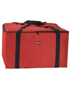 Winco BGDV-22 Insulated Food Delivery Bag 22" x 22" x 12"H - Red