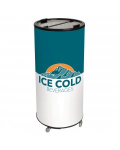 IRP 6001006 BREEZER II Portable Round Barrel Beverage Cooler with Adjustable Thermostat 17-1/2"Dia. x 37-7/8"H