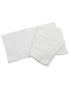 Winco BTW-30 Cotton Bar Towel 16" x 19" - White - 20/Case