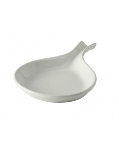 Tuxton BWP-114 18 oz DuraTux®© Fry Pan Server - Ceramic, White