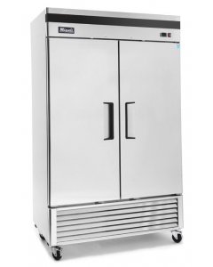 Migali C-2FB-HC Competitor Series 2-Section 2 Solid Door Reach-In Freezer 55" - Bottom Mount Compressor - 49 cu. ft. - 115v