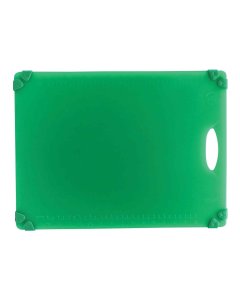 TableCraft CBG1520AGN Grippy Polypropylene Cutting Board with Anti-Slip Grips 15" x 20" x 1/2" - Green - 6/Case