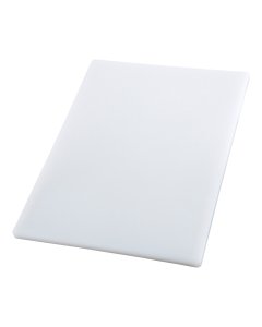 Winco CBH-1520 High-Density Plastic Cutting Board 15" x 20" x 3/4" - White - 6/Case