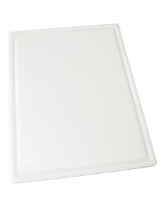 Winco CBI-1520 High-Density Plastic Grooved Cutting Board 15" x 20" x 1/2" - White - 6/Case