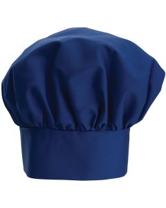 Winco CH-13BL Signature Chef Poly/CottonAdjustable Chef Hat with Velcro Closure 13"H - Blue - 96/Case