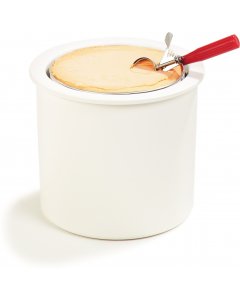 Carlisle CM101202 White 3 Gallon Coldmaster Ice Cream Cold Crock with Lid 1ea 