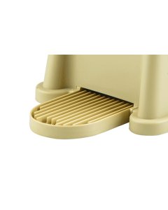 TableCraft DP6 Polypropylene Drip Tray - fits Slimline Beverage Dispensers (356DP and TW33DP) - Almond - 12/Case