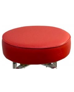 AAA Furniture Wholesale DRB/BUTTON-RED Barstool Button Seat 29" - Seat ONLY No Base - Red Vinyl
