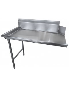 Advance Tabco DTC-S70-48L-X Special Value Stainless Steel Straight Clean Dishtable 47" x 30" x 34"H - Right-to-Left