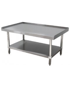 Advance Tabco ES-247 Stainless Steel Equipment Stand with Adjustable Undershelf - 84" x 24"