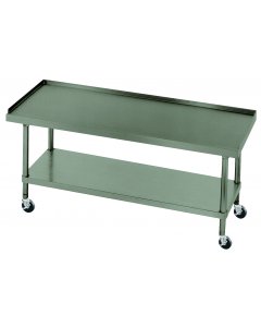 Advance Tabco ES-304C Stainless Steel Mobile Equipment Stand with Adjustable Undershelf 48" x 30"