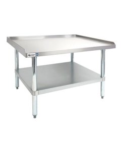 Culitek ESS-3024 Stainless Steel Equipment Stand with Adjustable Stainless Steel Undershelf and Legs 24"W x 30"D x 24"H