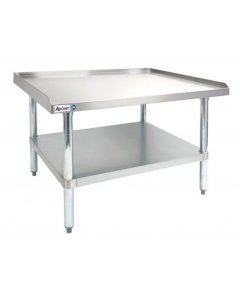 Culitek ESS-3060 Stainless Steel Equipment Stand with Adjustable Stainless Steel Undershelf and Legs 60"W x 30"D x 24"H