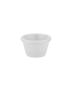 GET F-615-W Melamine Fluted Ramekin 1-1/2 oz. - White - 48/Case