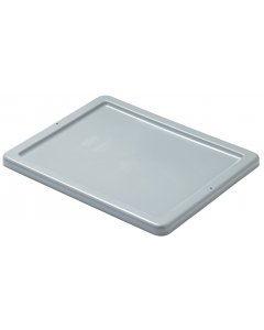 Rubbermaid FG172000GRAY Stack and Nest Palletote Polyethylene Rectangle Flat Storage / Tote Box Lid 19-3/4"W x 15-3/4"D x 1"H - Gray - for Palletote Boxes (FG172100GRAY & FG172200GRAY)