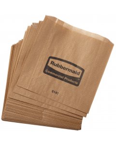 Rubbermaid FG6141000000 Sanitary Napkin Receptacle Bags - (5) 50 Bags/Bundle - 250 Bags/Case