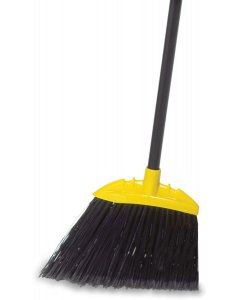 Rubbermaid FG638906BLA Jumbo Smooth Sweep Angled Broom with Black Flagged Bristles and Aluminum Handle 56"