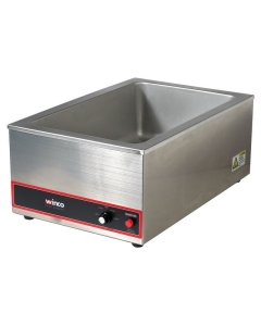Winco FW-S500 Countertop Electric Food Warmer 22-1/2"W x 14-5/8"D x 9-3/8"H - Holds (1) Full Size Pan 6"Deep - 120v, 1200W