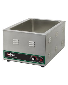 Winco FW-S600 Countertop Electric Food Cooker / Warmer 22-1/2"W x 14-5/8"D x 10-5/8"H - Holds (1) Full Size Pan 6"Deep - 120v, 1500W