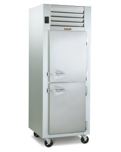 Traulsen G14301 1-Section Left Hinged 2 Solid Half Door Reach-In Hot Food Holding Cabinet 30" - 24 cu.ft. - 208v/115v