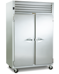 Traulsen G24300 2-Section Left/Right Hinged 4 Solid Half Door Reach-In Hot Food Holding Cabinet 52" - 44 cu.ft. - 208v/115v