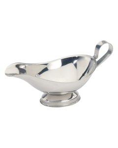 Winco GBS-8 Stainless Steel Gravy Boat with Handle 8 oz. - 36/Case