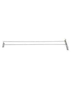 Winco GHC-24 Chrome Plated Wire 1-Channel Overhead Glass Hanger Rack 24" - 48/Case