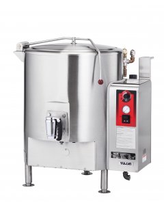 Vulcan GT125E Natural Gas Fully Steam Jacketed Stationary Kettle 125 Gal. - 135,000 BTU